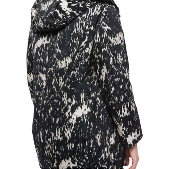 Moncler colliers reversible solid/printed puffer coat jacket hooded authentic - Picture 4 of 16